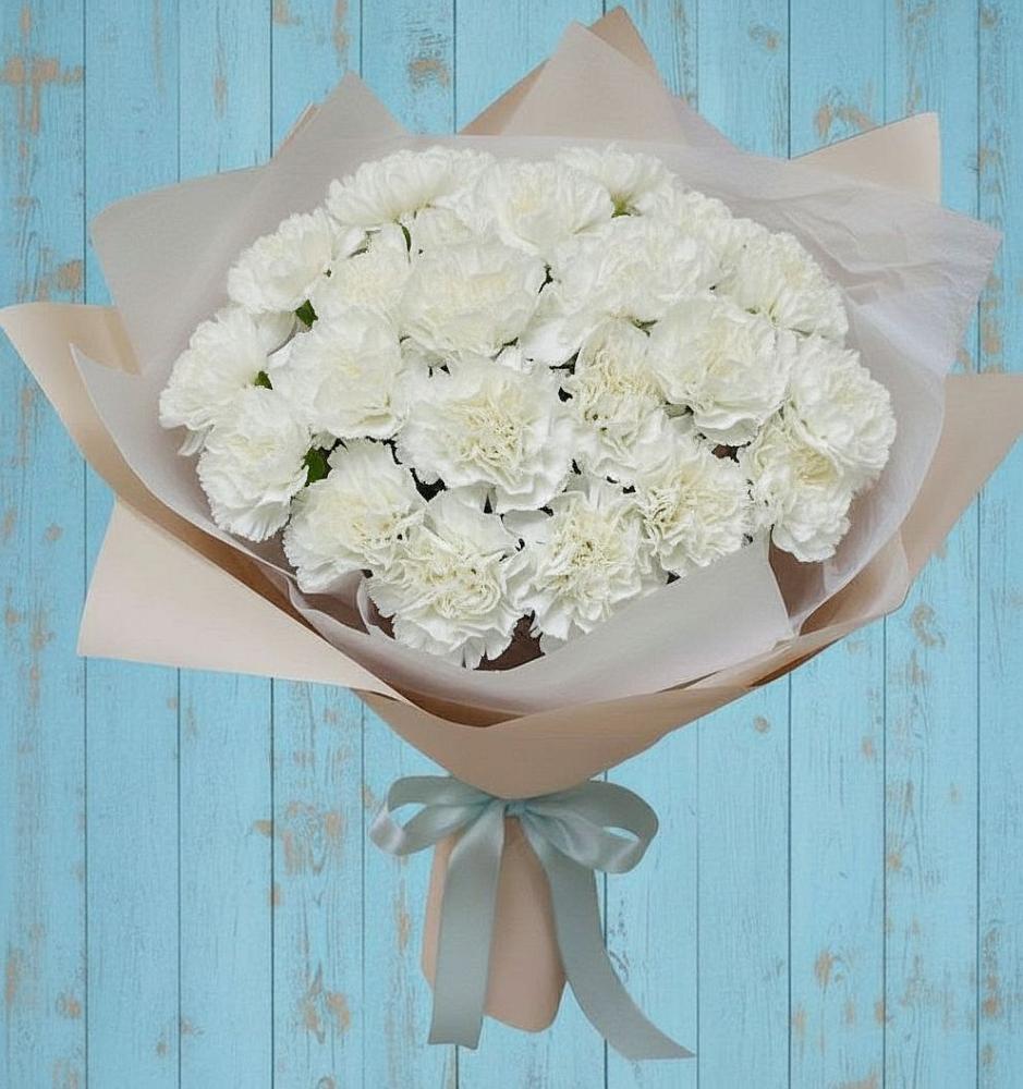 Букет цветов из: Гвоздики в Берёзовском Кемеровской области