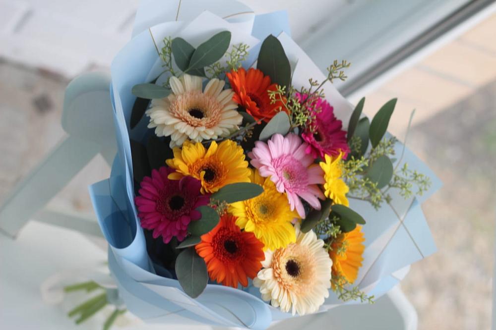 Букет цветов из: Герберы в Берёзовском Кемеровской области