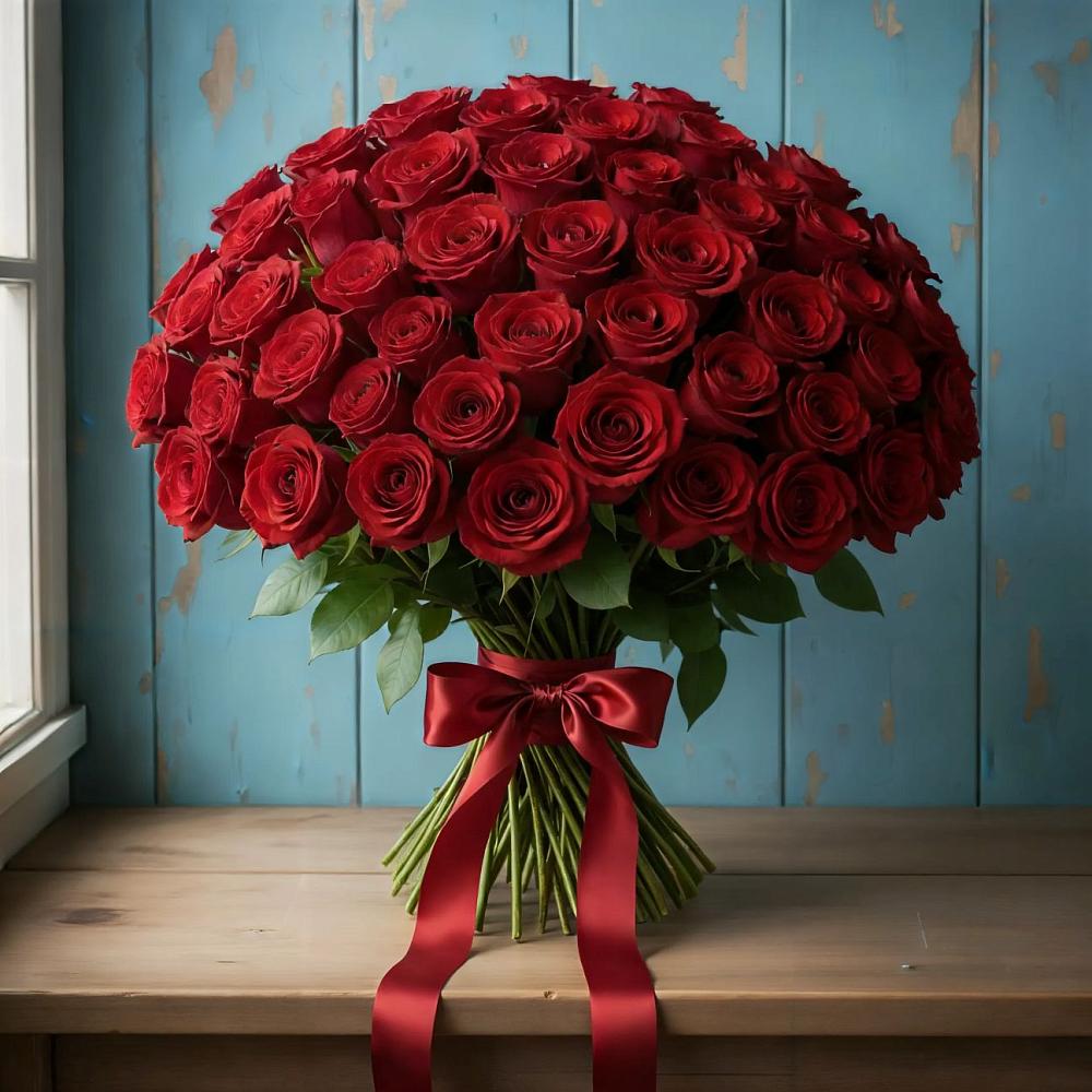 Букет Красные розы Блэк Меджик в Берёзовском Кемеровской области