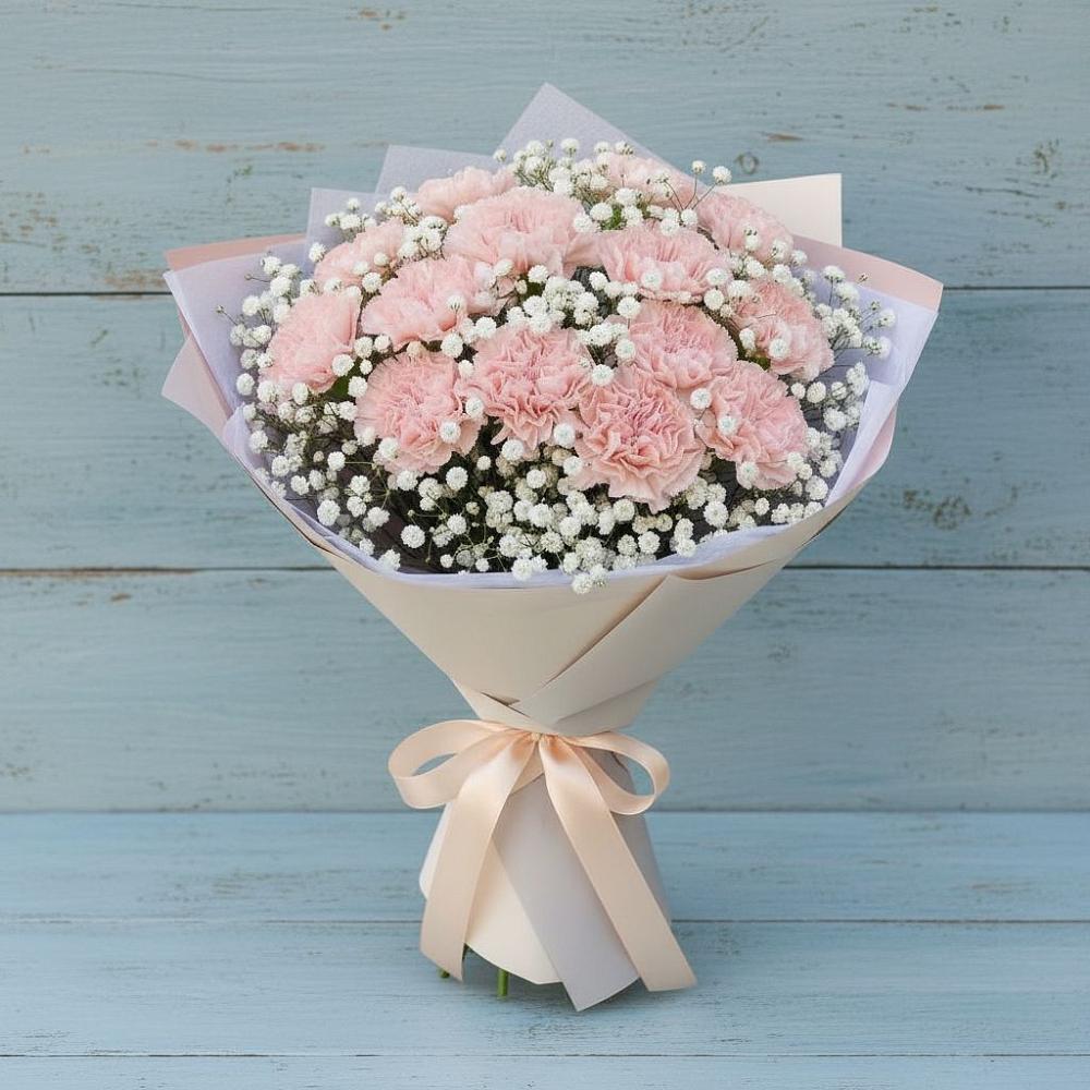 Букет цветов из: Гвоздики в Берёзовском Кемеровской области