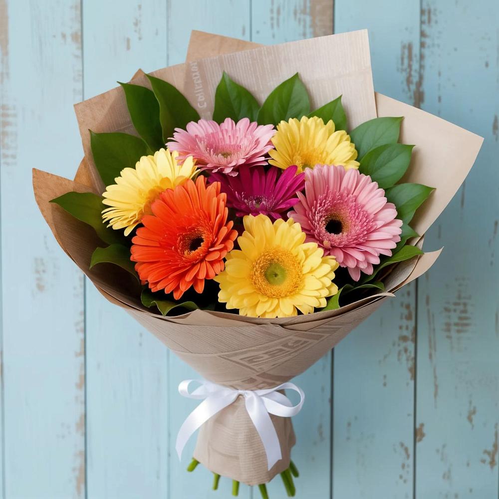 Букет цветов из: Герберы в Берёзовском Кемеровской области