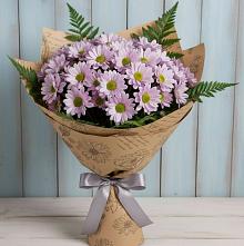 Букет цветов из:  Хризантемы в Берёзовском Кемеровской области