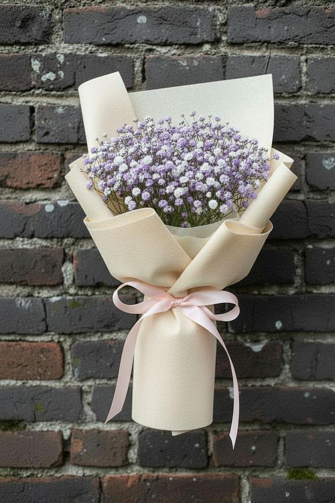 Букет цветов из: Гипсофила в Берёзовском Кемеровской области