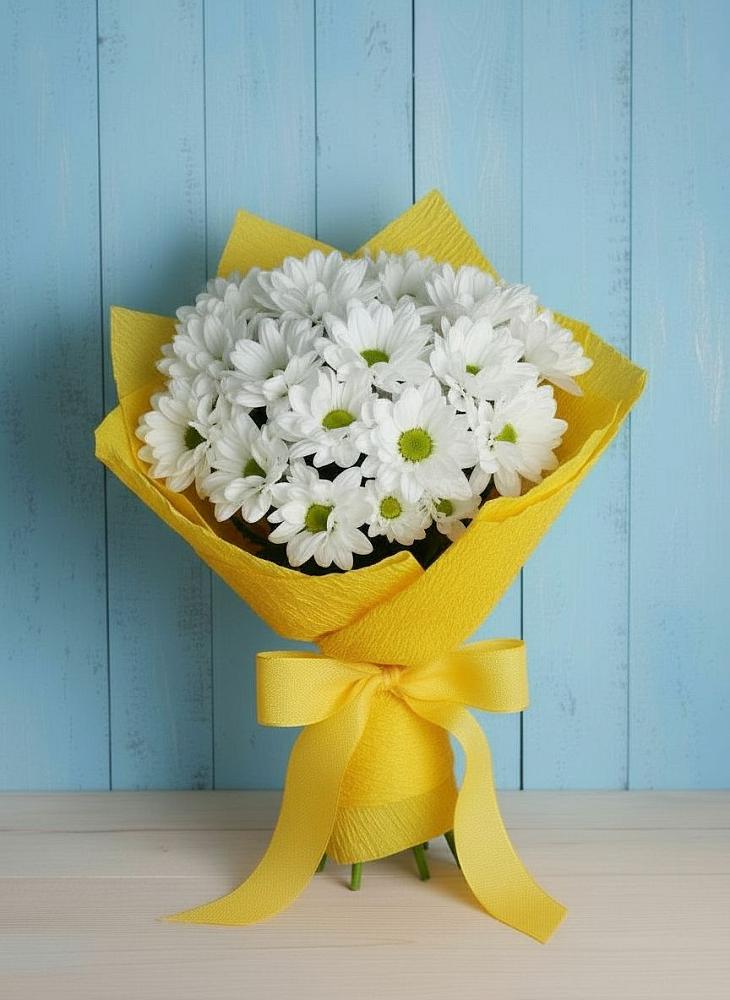 Букет цветов из: Хризантемы в Берёзовском Кемеровской области