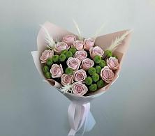 Букет цветов из:  Розы и Хризантемы в Берёзовском Кемеровской области