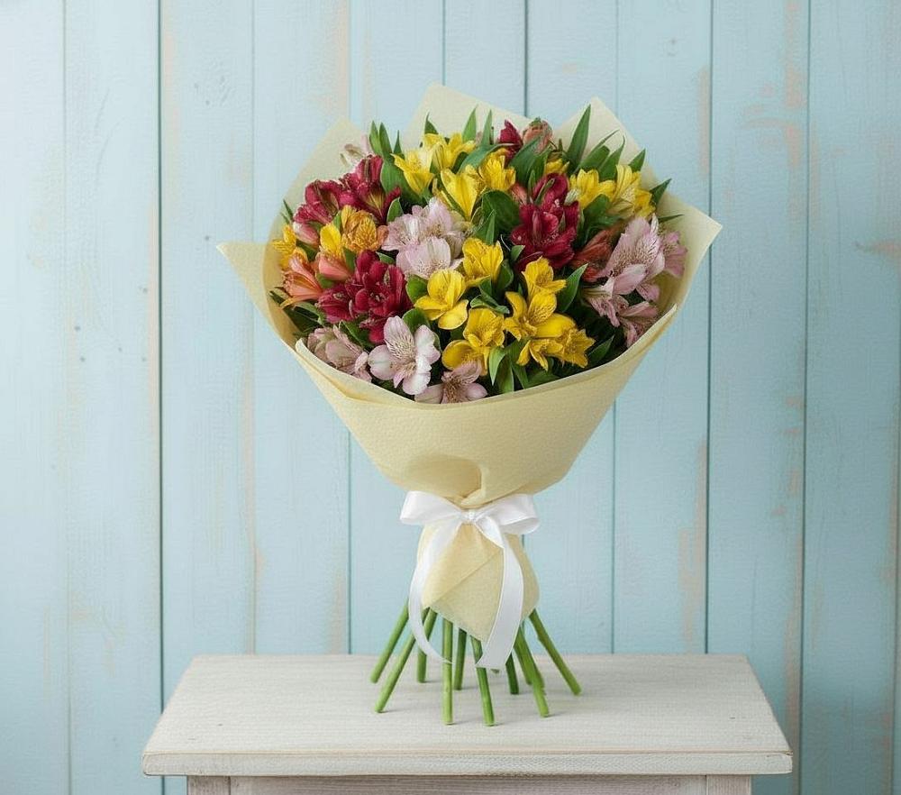 Букет цветов из: Альстромерии в Берёзовском Кемеровской области