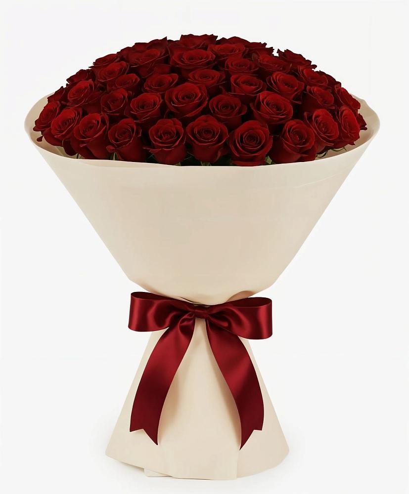 Букет 101 Бордовая роза Блэк Бакарра в Берёзовском Кемеровской области