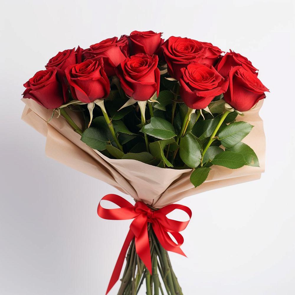 Букет 11 Красных роз Эдлесс Лав в Берёзовском Кемеровской области